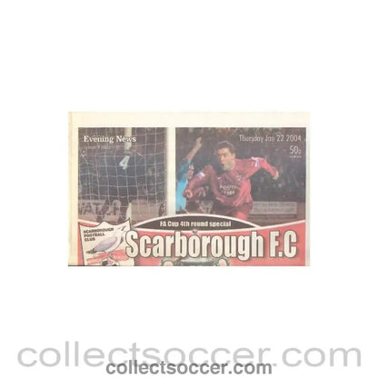 2004 - Scarborough vChelsea Evening News newspaper like programme 22/01/2004 - Collect Soccer