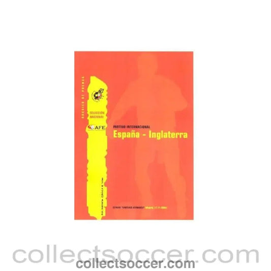 2004 Spain V England 17/11/2004 - Collect Soccer