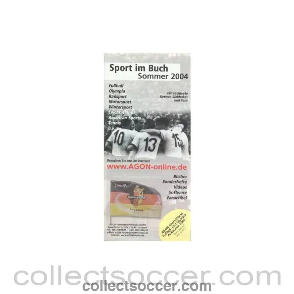 2004 - Sport im Buch Sommer 2004 (Sports in Book Summer 2004) - German book - Collect Soccer