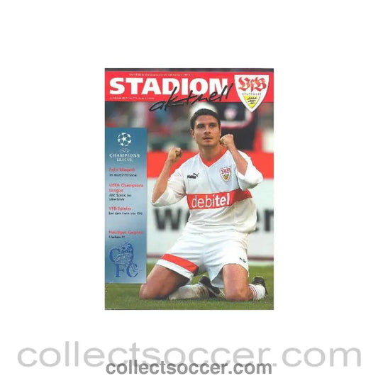 2004 - Stuttart vChelsea Official Programme 25/02/2004 Champions League