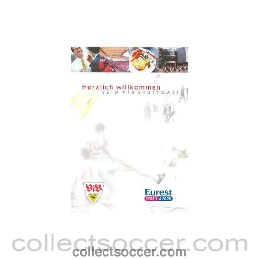 2004 - Stuttgart v Chelsea 25/02/2004 Menu in German without cover