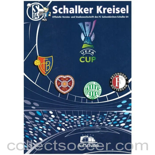 2004 Official Group Stage Programme Schalke V Hearts - Collect Soccer