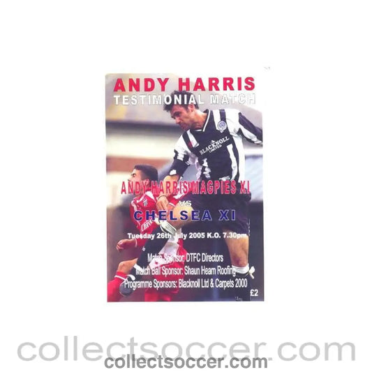 2005 - Andy Harris Magpies XI vChelsea XI official programme 26/07/2005