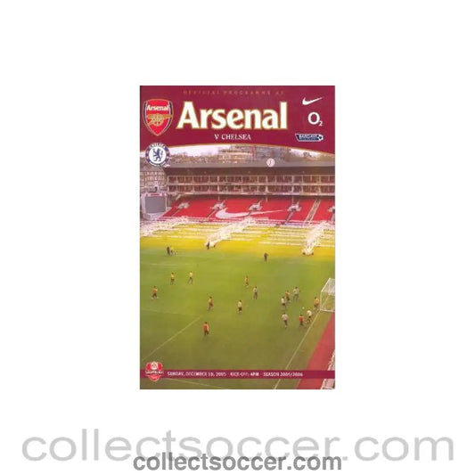 2005 - Arsenal vChelsea official programme 18/12/2005