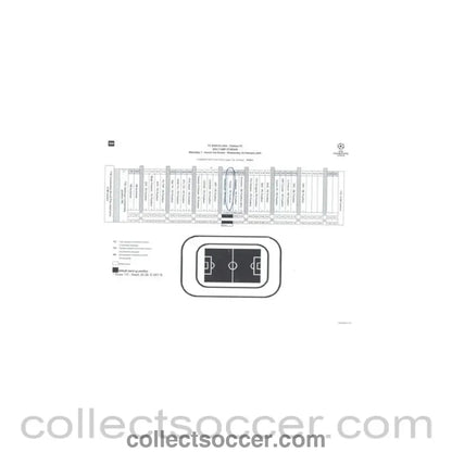 2005 - Barcelona v Chelsea Media Commentary Positions at Nou Camp Stadium Plan 23/02/2005 Champions League - Collect Soccer