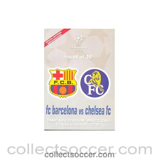 2005 - Barcelona vChelsea unofficial programme 23/02/2005 pirate