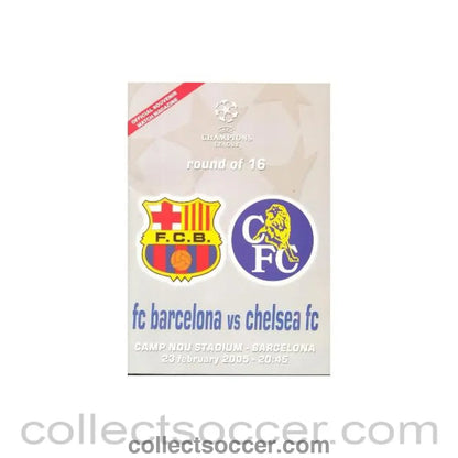 2005 - Barcelona vChelsea unofficial programme 23/02/2005 pirate