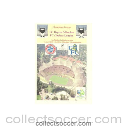 2005 - Bayern Munich vChelsea unofficial programme 12/04/2005 Champions League pirate