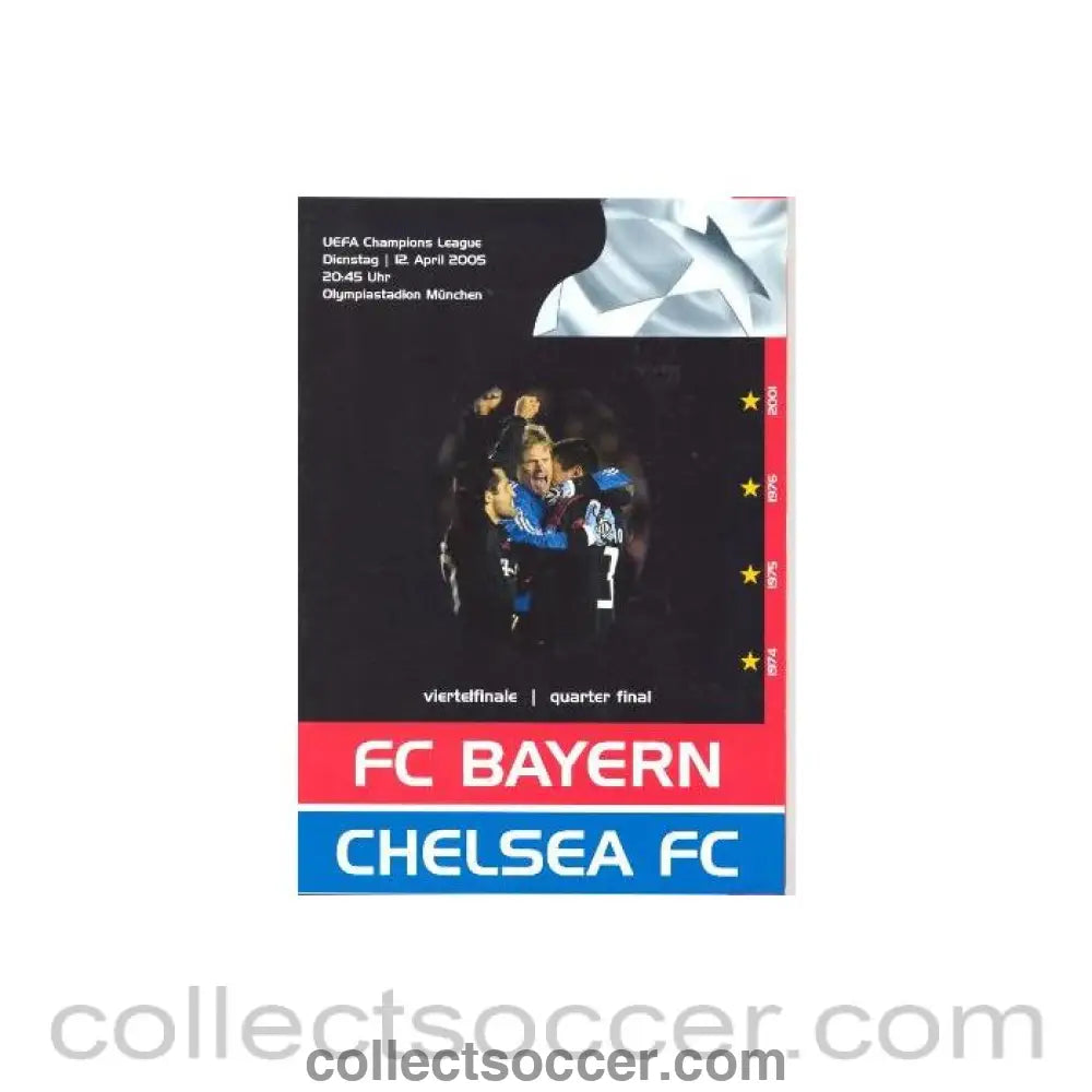 2005 - Bayern Munich vChelsea unofficial programme 12/04/2005 Champions League pirate