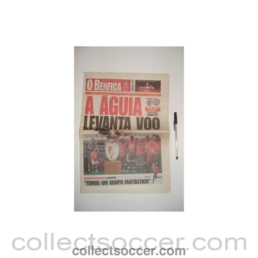 2005 - Benfica newspaper of 15/07/2005 covering Benfica v Chelsea