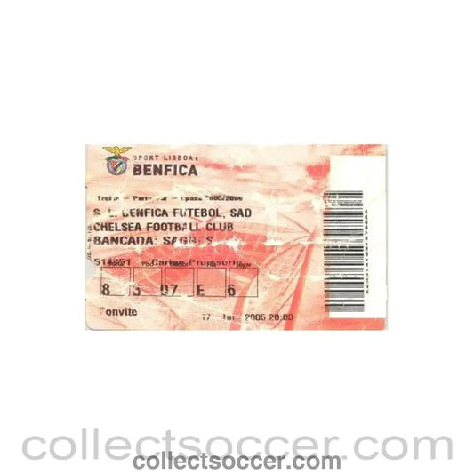 2005 - Benfica v Chelsea ticket 17/07/2005