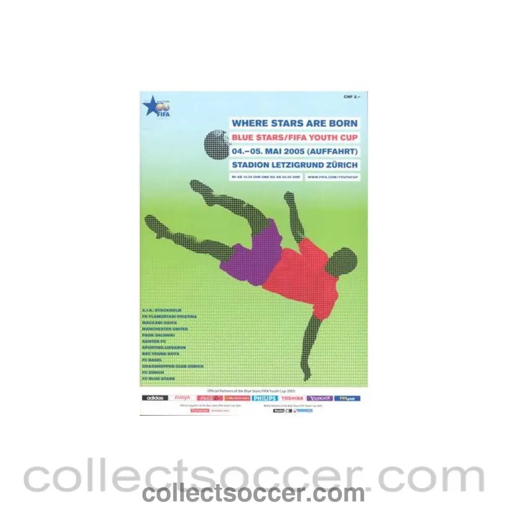 2005 - Blue Stars FIFA Youth Cup Youth Tournament May 2005 official programme - Collect Soccer