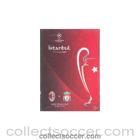 2005 Champions League Cup Final Milan v Liverpool official programme 25/05/2005