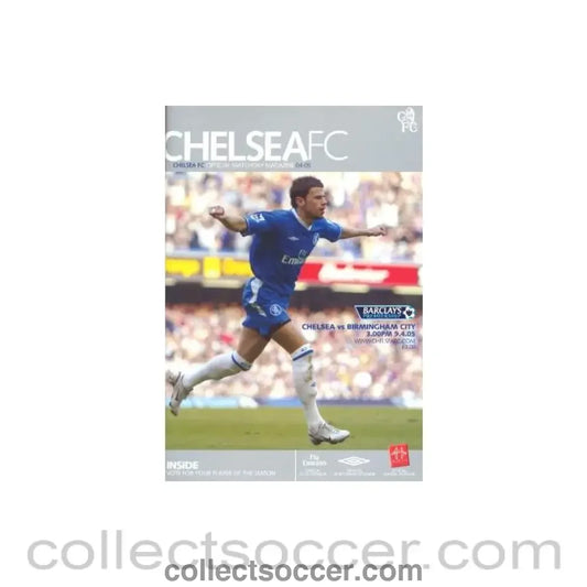 2005 - Chelsea v Birmingham City official programme 09/04/2005