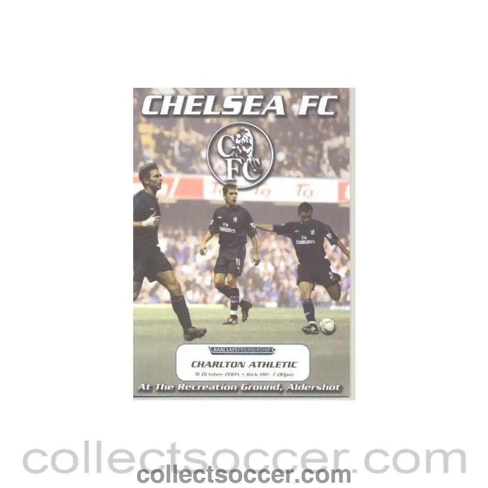 2005 - Chelsea v Charlton Athletic official programme 31/10/2005 - Collect Soccer