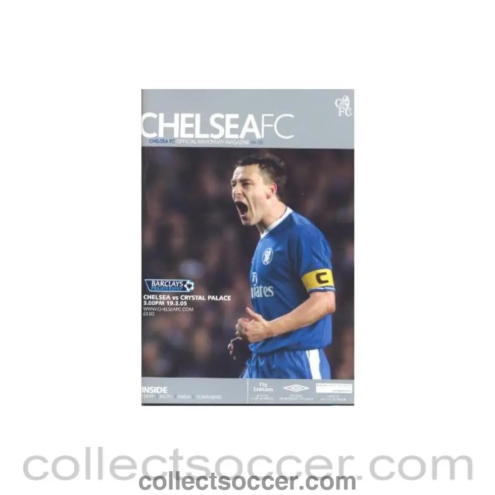 2005 - Chelsea v Crystal Palace official programme 19/03/2005 - Collect Soccer