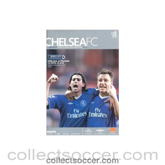 2005 - Chelsea v Fulham official programme 23/04/2005