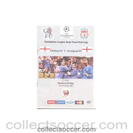 2005 Chelsea v Liverpool Pirate Programme 27/04/2005 Champions League Semi-Final 1st Leg