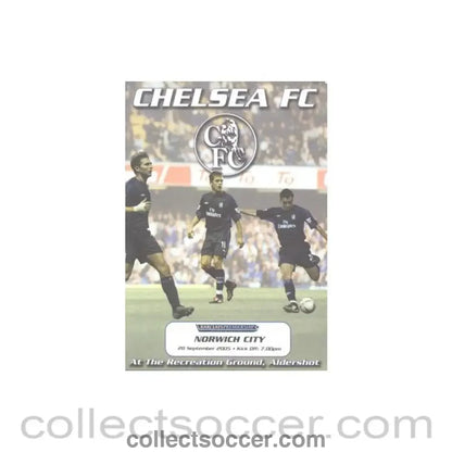 2005 - Chelsea v Norwich City official programme 28/09/2005 Premier League