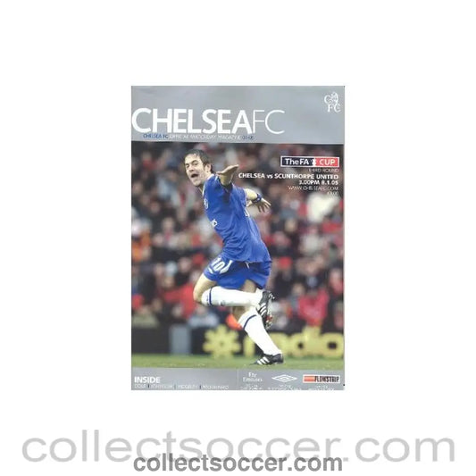 2005 - Chelsea v Scanthorpe United official programme 08/01/2005