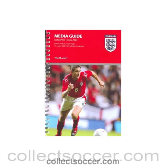 2005 - Denmark v England Media Guide 17/08/2005