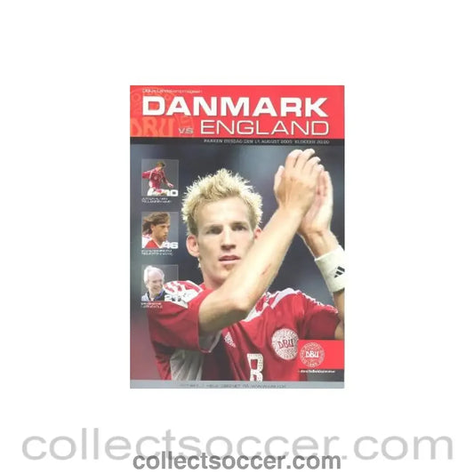 2005 Denmark v England official programme 17/08/2005