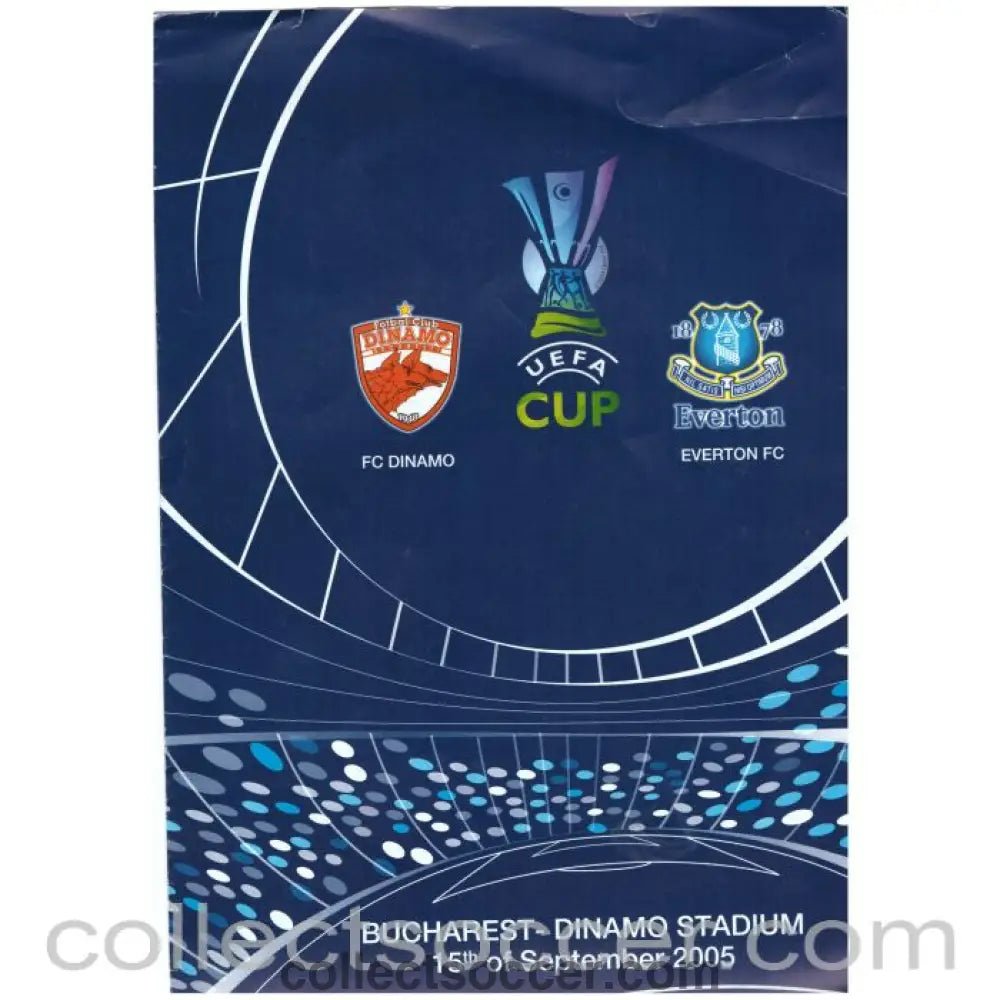 2005 - Dinamo v Everton Programme 15/09/2005 - Collect Soccer