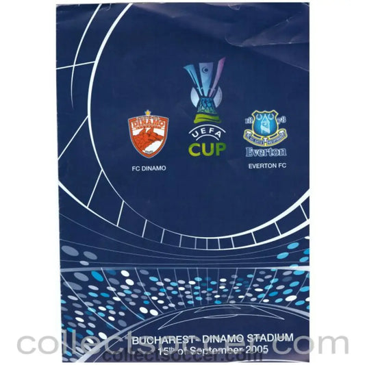 2005 - Dinamo v Everton Programme 15/09/2005 - Collect Soccer