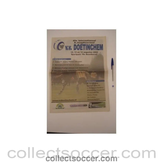 2005 - Doetinchem Youth Tournament 2005 official newspaprt - like programme - Collect Soccer