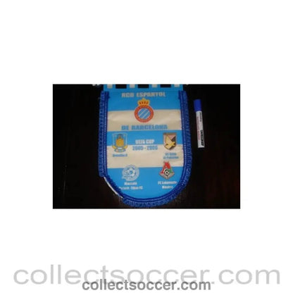 2005 - Espanyol De Barcelona, Brondby, Citta di Palermo, Maccabi Petach-Tikva and Lokomotiv Moscow UEFA Cup 2005-2006 Pennant - Collect Soccer