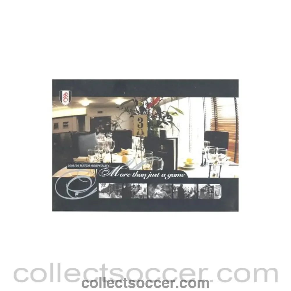 2005 - Fulham Match Hospitality 2005-2006 brochure - Collect Soccer