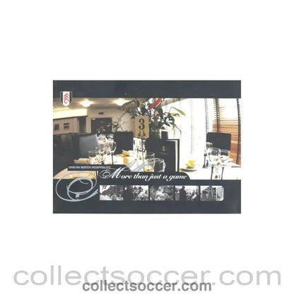 2005 - Fulham Match Hospitality 2005-2006 brochure - Collect Soccer