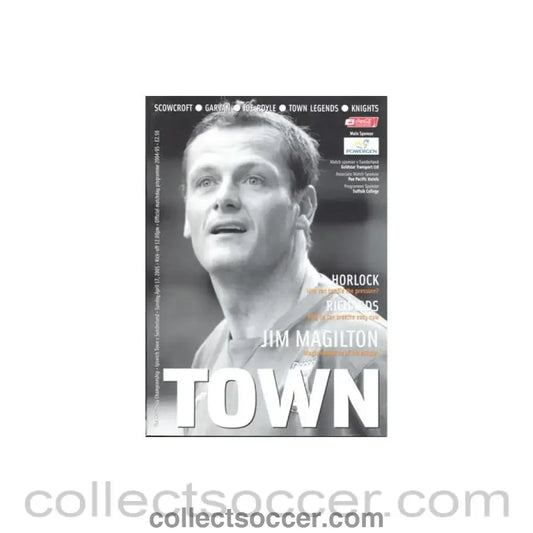 2005 - Ipswich Town v Sunderland official programme 17/04/2005 Coca Cola Championship - Collect Soccer