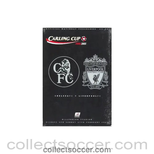 2005 League Cup Final Programme Chelsea v Liverpool