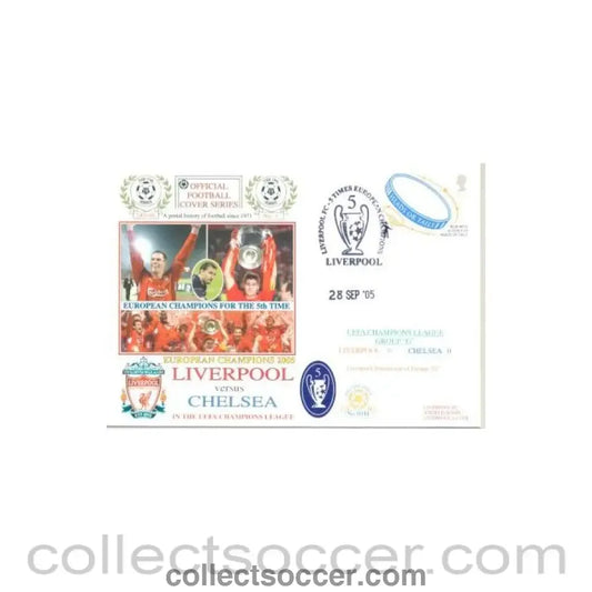 2005 - Liverpool v Chelsea First Day Cover 28/09/2005