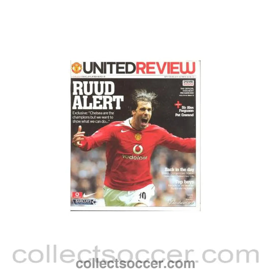 2005 - Manchester United vChelsea official programme 10/05/2005
