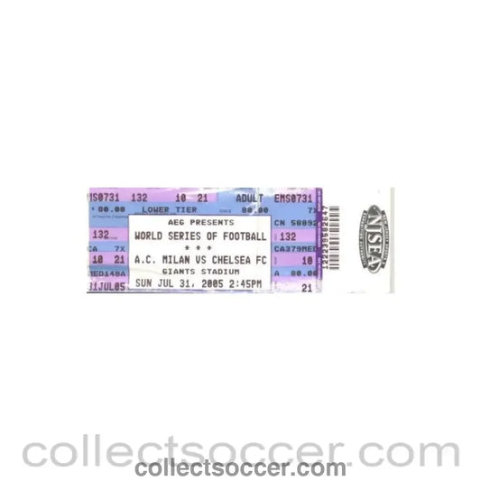 2005 - Milan v Chelsea ticket 31/07/2005
