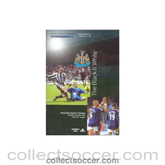2005 - Newcastle United vChelsea official programme 15/05/2005 Barclays Premiership - Collect Soccer