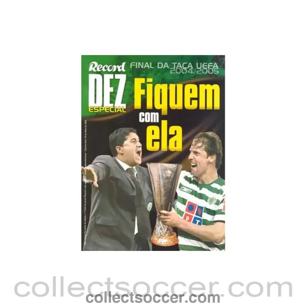 2005 - Record - Portuguese newspaper supplement covering the 2005 UEFA Cup Final - Collect Soccer