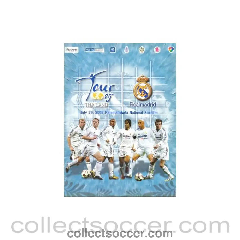 2005 Thailand v Real Madrid official programme 29/07/2005 - Collect Soccer