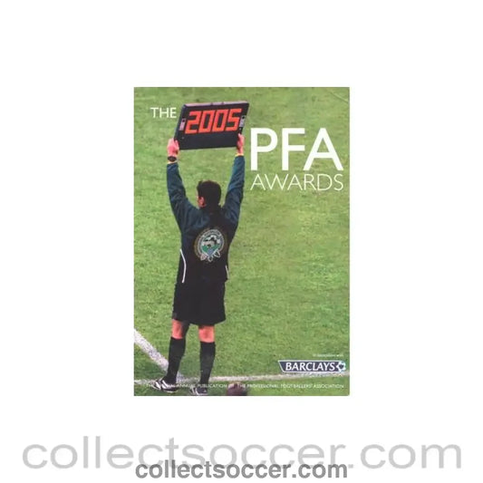 2005 - The 2005 Professional Footballers’ Association Awards brochure