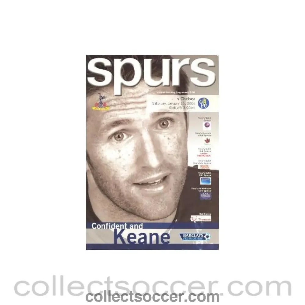 2005 - Tottenham Hotspur vChelsea official programme 15/01/2005 - Collect Soccer