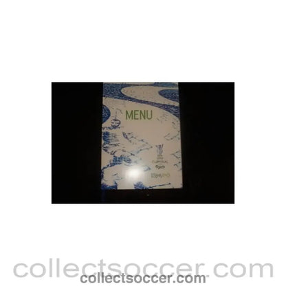 2005 UEFA Cup Final Menu - Collect Soccer