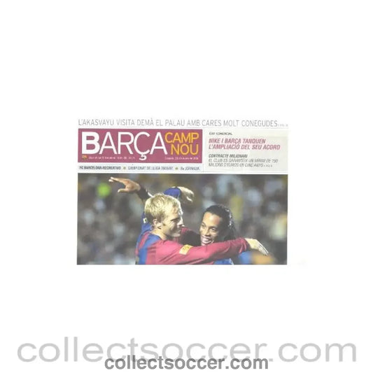 2006 - Barcelona v Chelsea Barka Barcelona FC’s newspaper in Spanish of 28/10/2006 about the game and other Barcelona