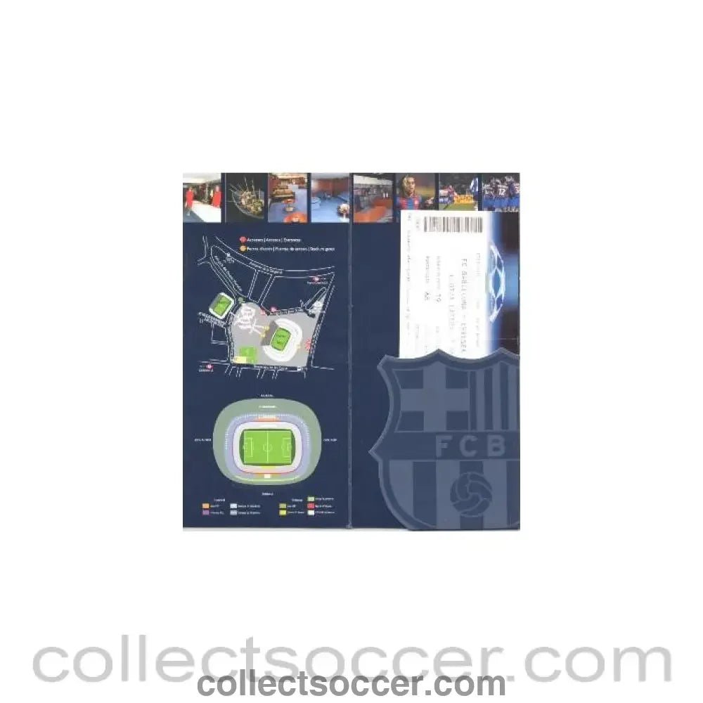 2006 - Barcelona v Chelsea VIP ticket in wallet 31/10/2006 - Collect Soccer