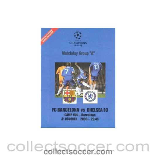 2006 - Barcelona vChelsea non-official programme 31/10/2006 in Spanish pirate