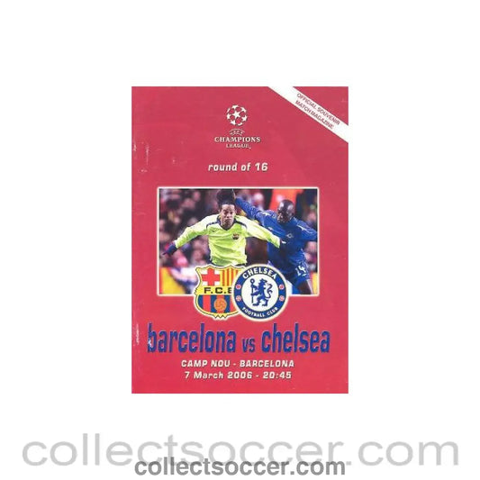 2006 - Barcelona vChelsea unofficial programme 07/03/2006 pirate - Collect Soccer