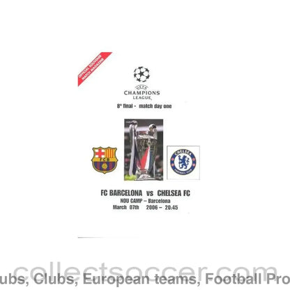 2006 - Barcelona vChelsea unofficial programme 07/03/2006 pirate