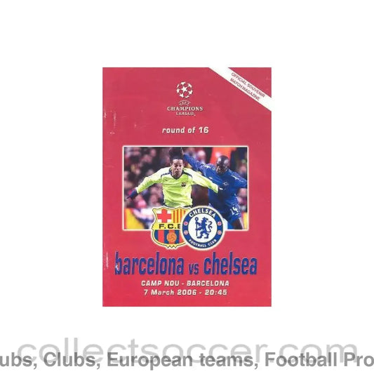 2006 - Barcelona vChelsea unofficial programme 07/03/2006 pirate