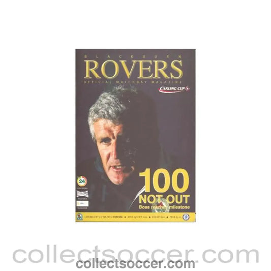2006 - Blackburn Rovers vChelsea official programme 25/10/2006